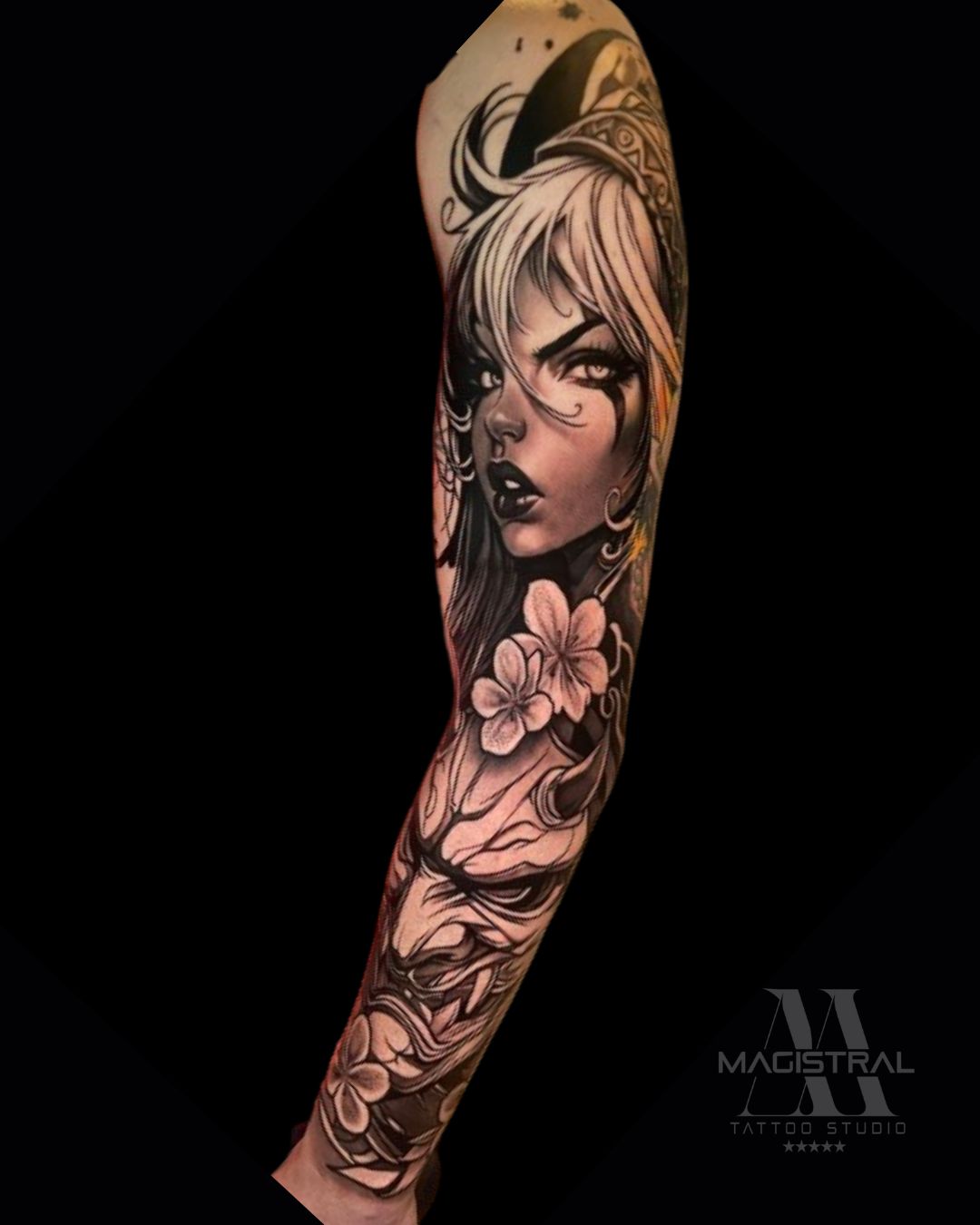 tatuaje-black-and-gray-japones hannya-brazo externo-guadalajara.jpg
